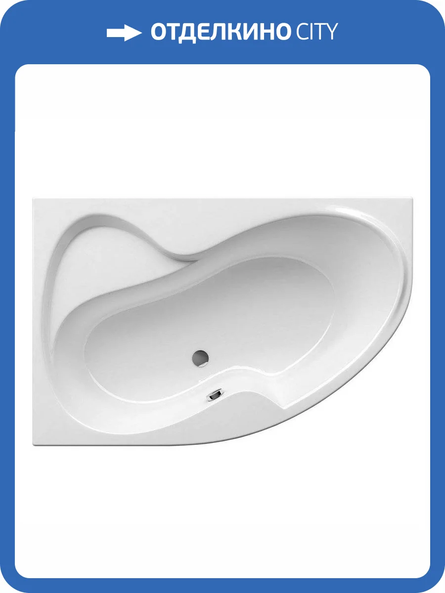 Акриловая ванна Ravak Rosa II 170x105 левая, с ножками фото 13
