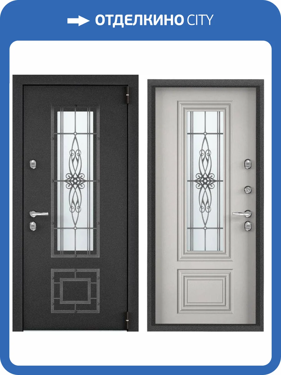 Входная стальная дверь Torex SNEGIR PRO-C MP 2680952 Темно-серый букле графит/ПВХ Бьянко 2000x880 фото 2