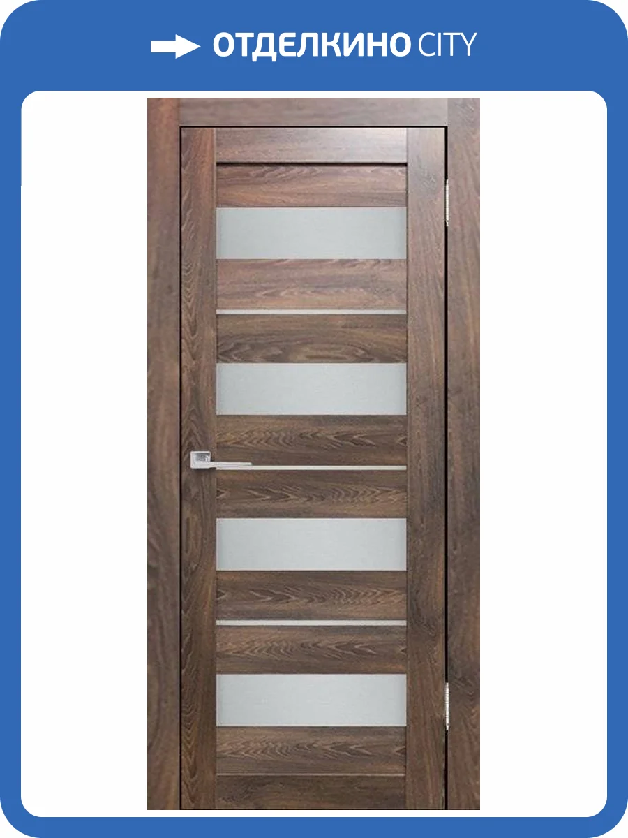 Межкомнатная дверь Verda Бавария 02 (3Д люкс), остеклённая, ясень таволато 900x2000 фото 2