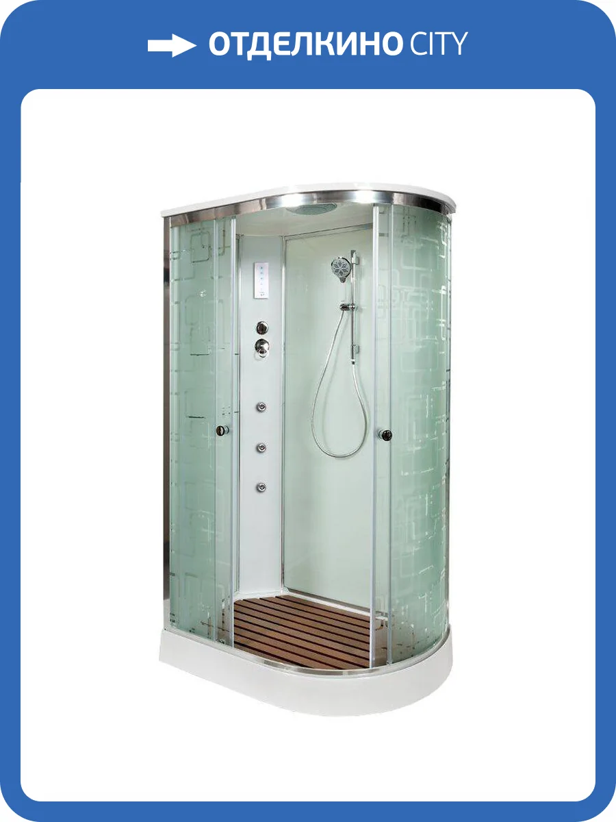 Душевая кабина AvaCan EM1511LGM+EL с гидромассажем и электрикой, 110x80x220 фото 14