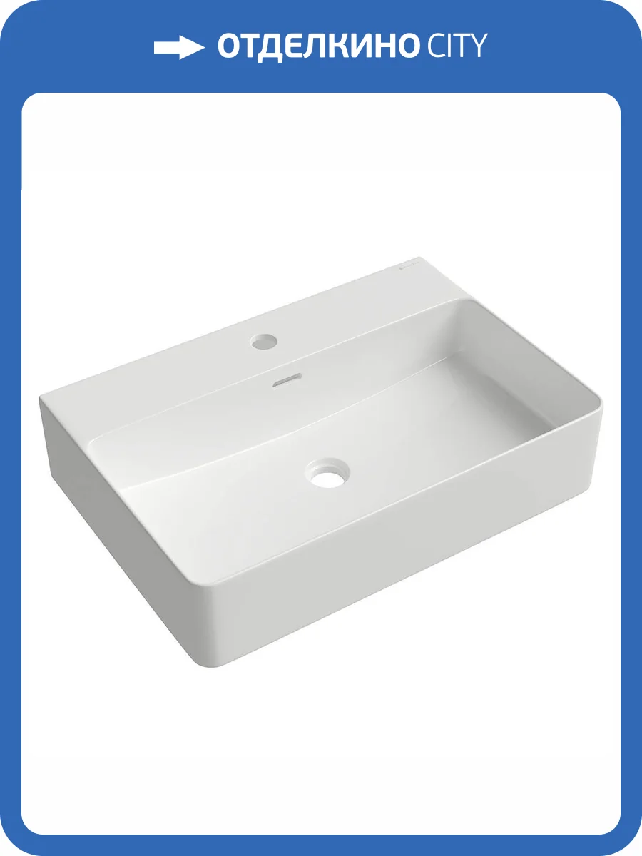 Раковина Aqueduto Espiral ESP0510 60 см, белая глянцевая фото 4