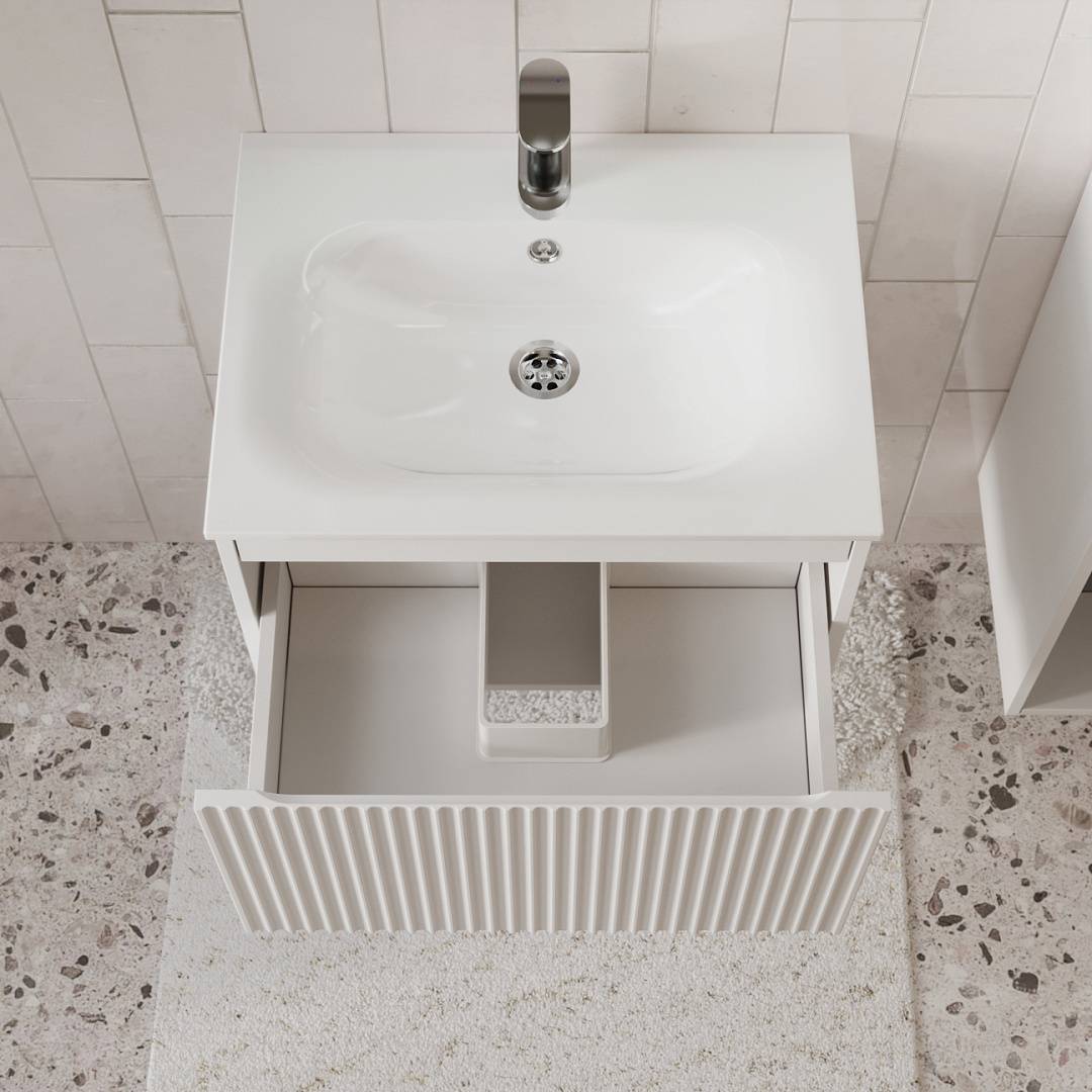 Тумба с раковиной Terminus Sicilia SIC10601900301O белый, 60x38 фото 2