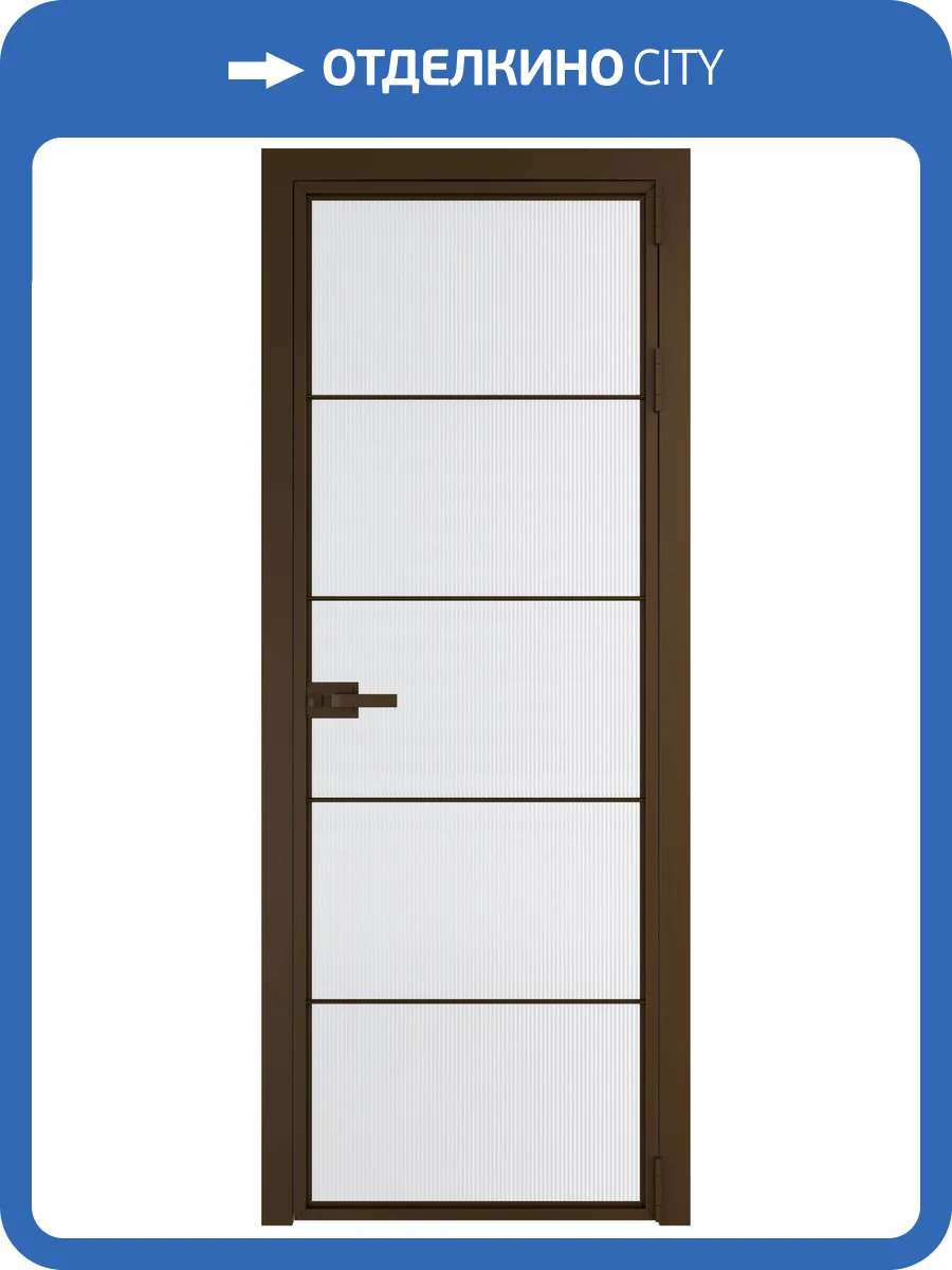 Межкомнатная дверь Profil Doors 5 AX цвет профиля Деорэ, стекло безопасное 6 мм мору белый 700x2000 фото 2