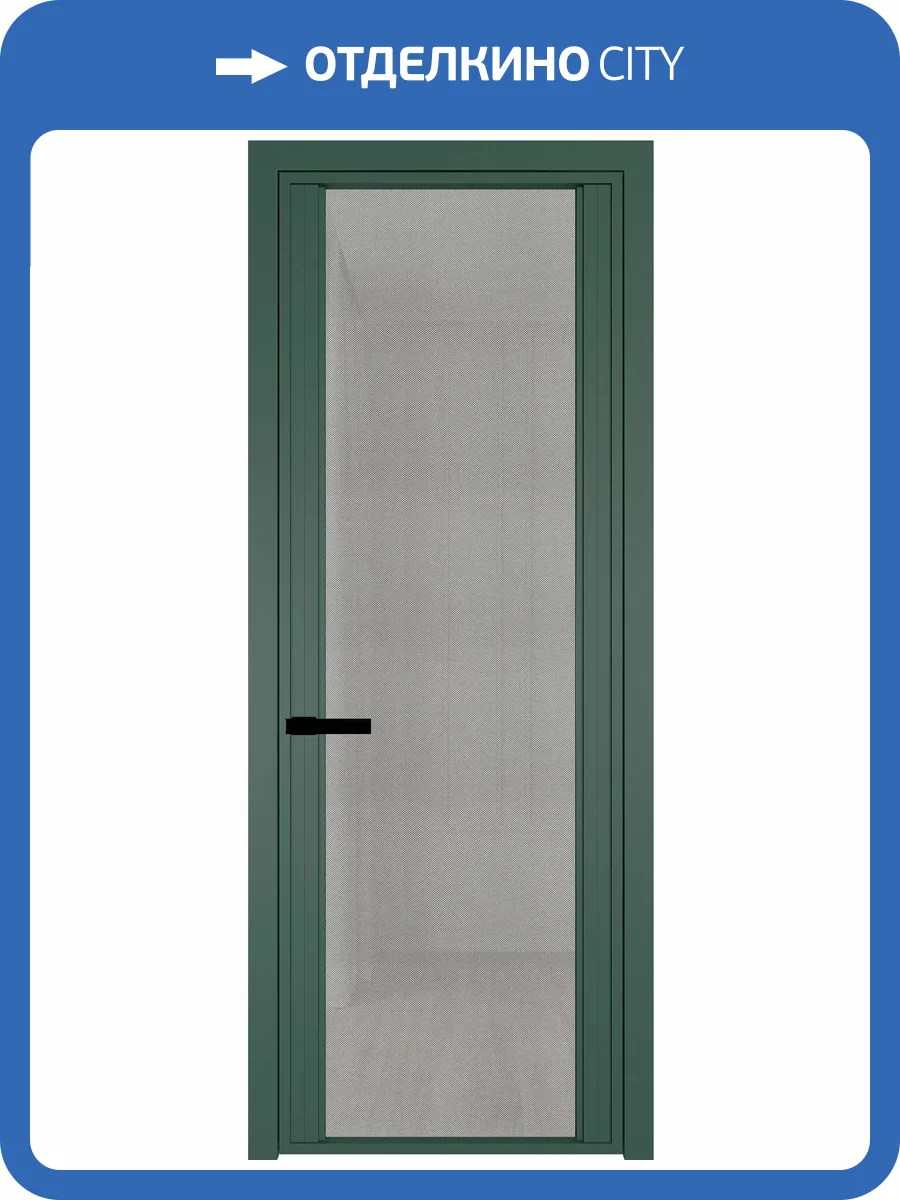 Межкомнатная дверь Profil Doors 2 AGP цвет профиля Зеленый воск, стекло безопасное 6 мм рэте 600x2000 фото 2