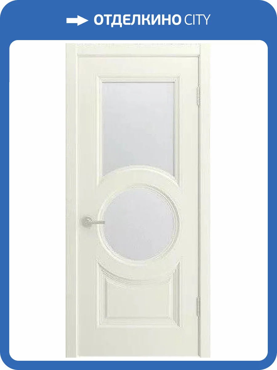 Межкомнатная дверь Шейл Дорс Шелли-8 полотно Шампань, стекло сатинат 900x2000 фото 2