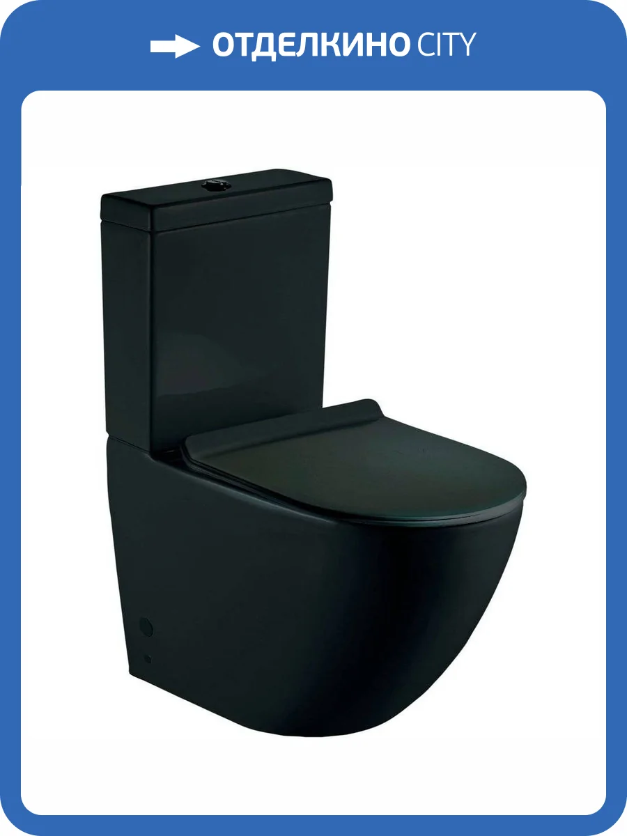 Унитаз-компакт Esbano Ripoll ESUNRIPOCMB -C черный матовый фото 4