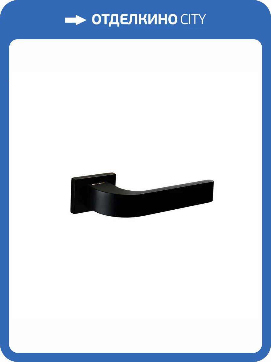 Ручка Profil Doors 458 на розетке RO80 черный матовый (комплект из 2 шт) фото 2