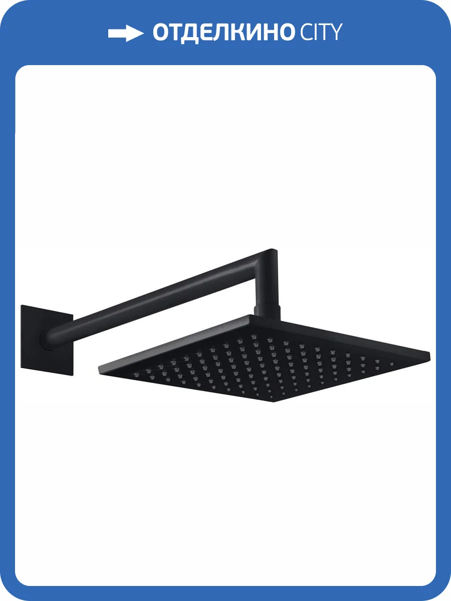 Верхний душ Cezares Porta PORTA-TDDQ-NOP черный фото 3