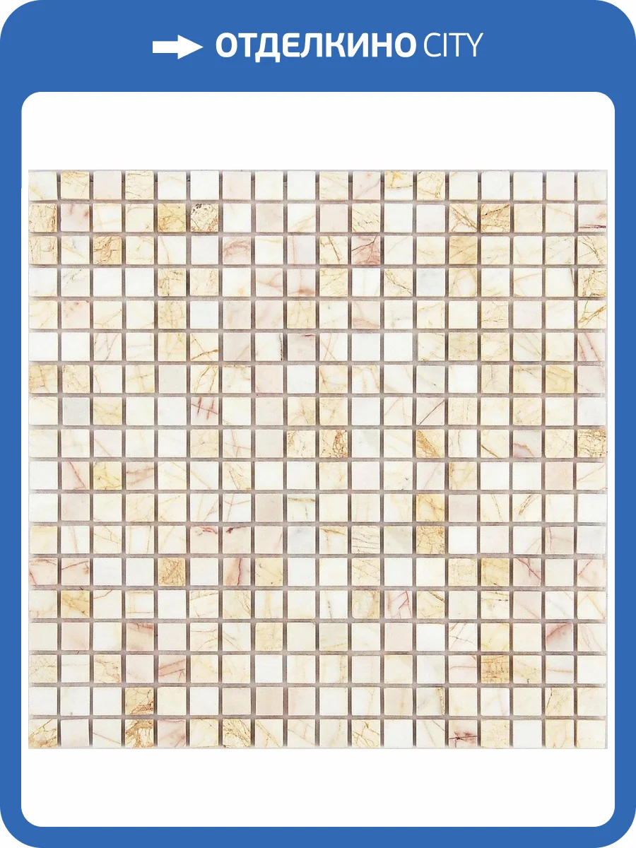 Мозаика LeeDo Pietrine 7 Ragno Rosso Pol (1.5x1.5) 30.5x30.5 фото 3