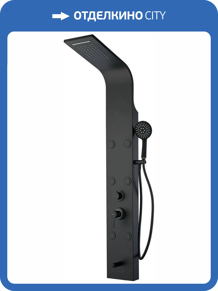 Душевая панель Aquanet Galaxy AP40-05 Black фото 4