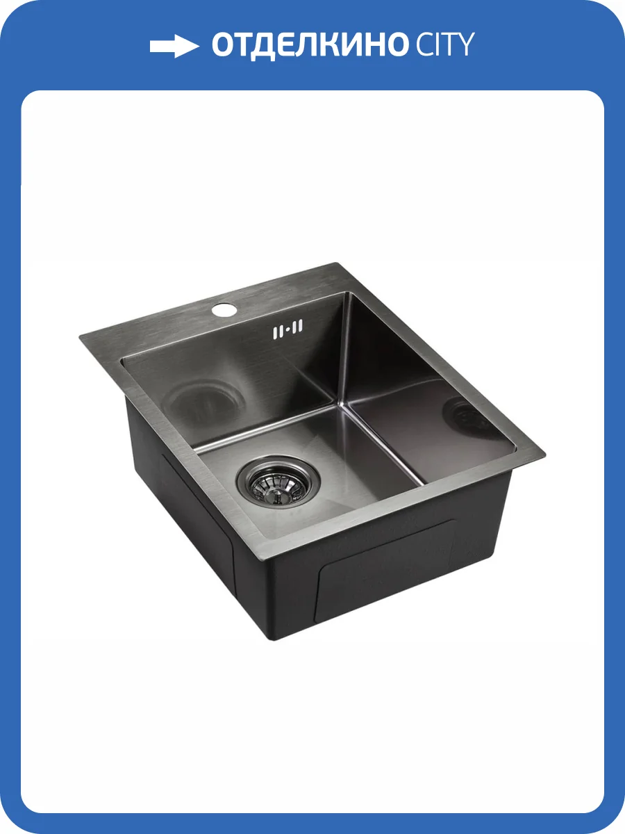 Мойка кухонная EMAR PVD EMB-128A PVD Nano Dark фото 3