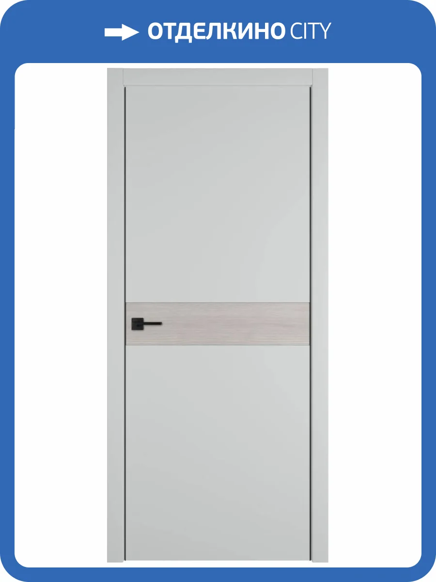 Межкомнатная дверь Владимирская Фабрика Дверей Urban H Emalex Steel вставка Stone oak 800x2000 фото 2