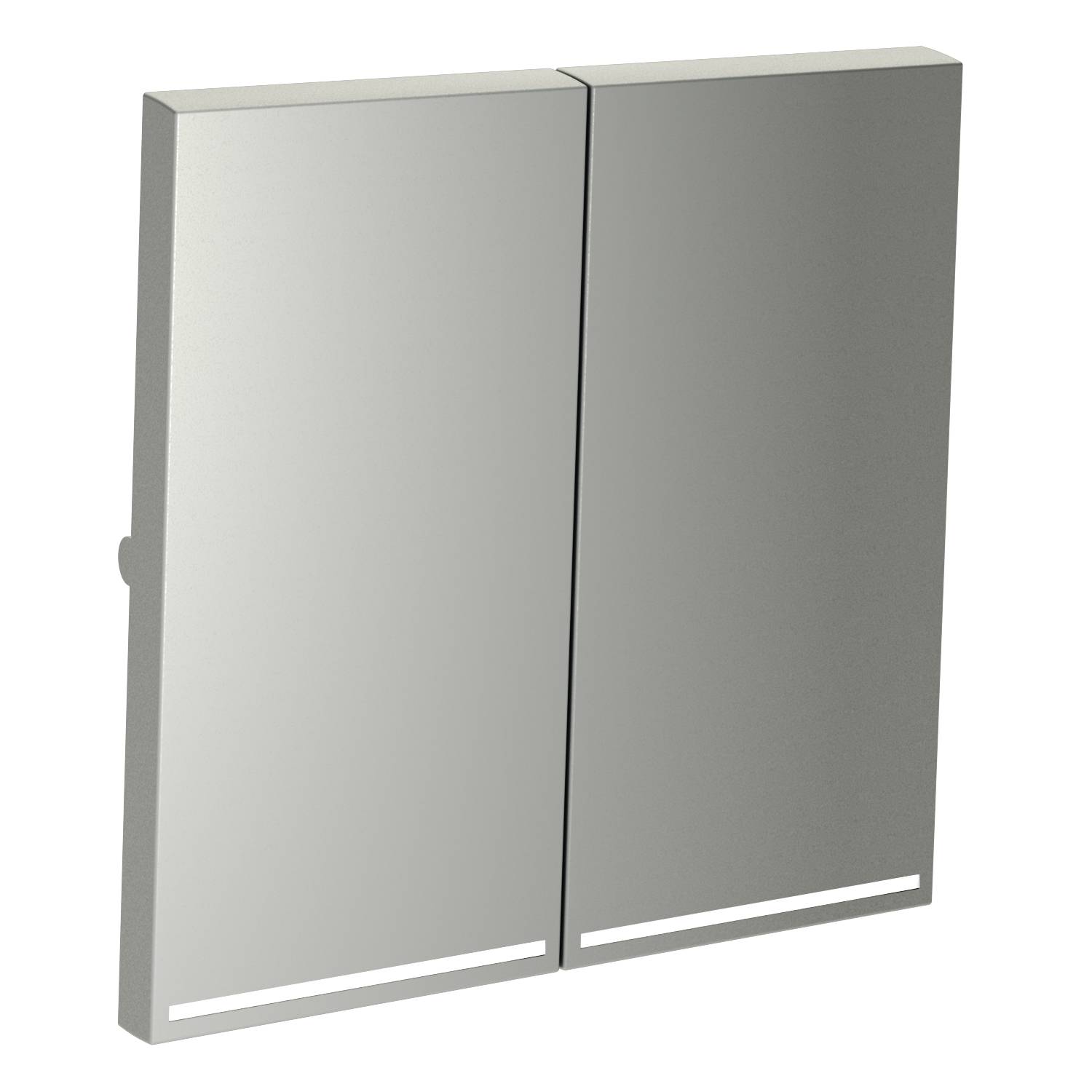 Клавиши для 2-клавишного выключателя с подсветкой Voltum S70 VLS000405 сталь