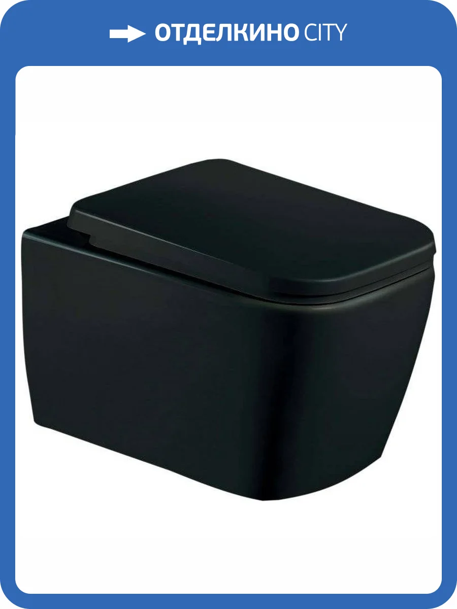 Унитаз подвесной Esbano Tiron ESUPTIROCBM -C черный матовый фото 4