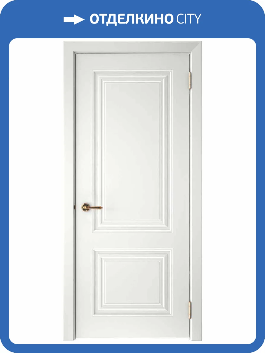 Межкомнатная дверь эмаль Текона СМАЛЬТА-42, глухая, белый 900x2000 фото 2