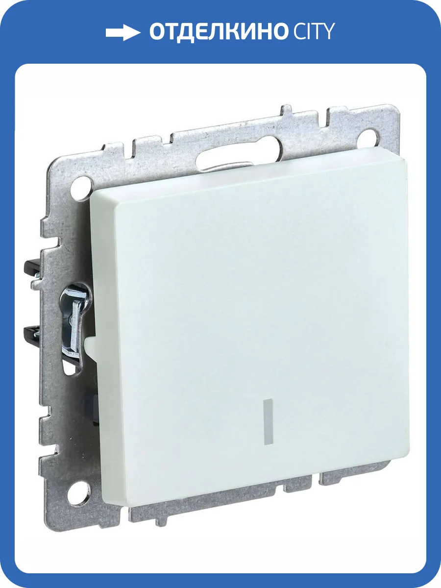Выключатель 1-клавишный IEK Brite BR-V10-1-10-K36 жемчуг фото 7