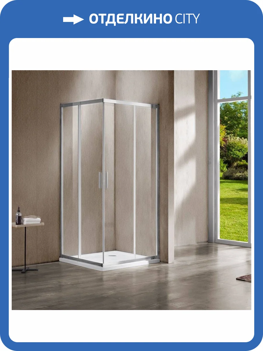 Душевой уголок Vincea Garda VSS-1G100CL 100x100, профиль хром, стекло прозрачное фото 8
