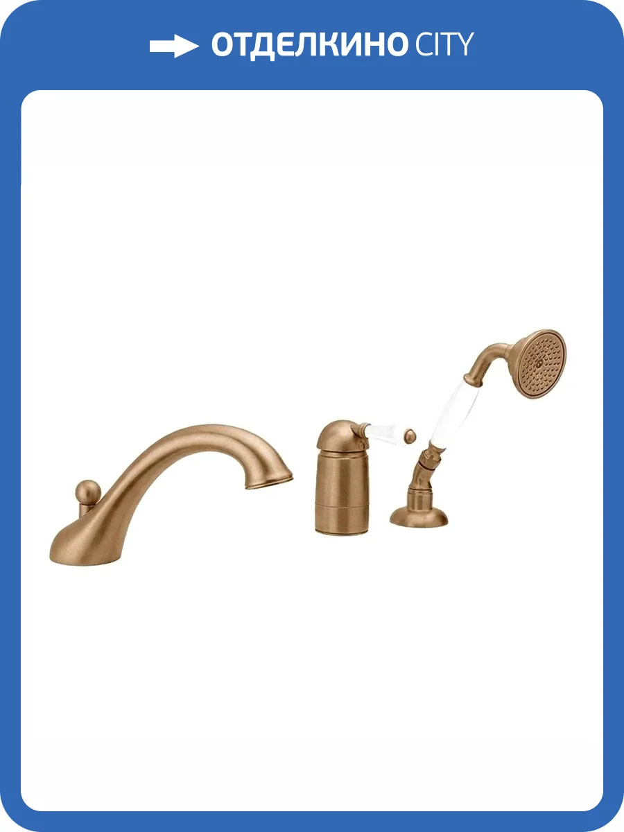 Смеситель на борт ванны Nicolazzi Classica Lusso 3414BZ76 бронза фото 3