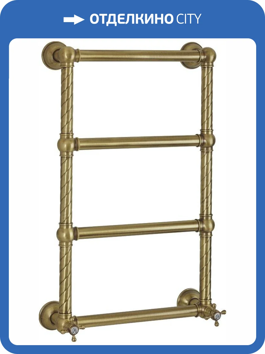 Полотенцесушитель водяной Migliore Edera 20303 79x48.5 см, бронза фото 3