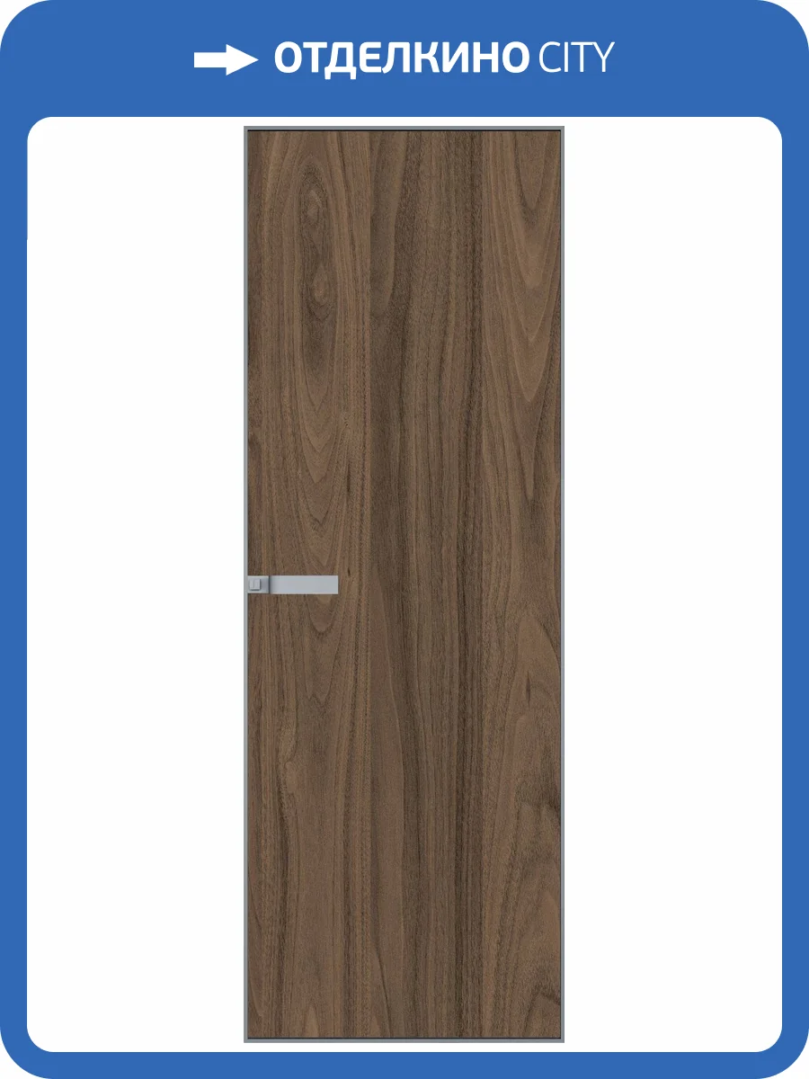 Межкомнатная дверь Profil Doors 1 AGN цвет профиля Серебро, алюминиевая панель ясень горный 700x2000 фото 2