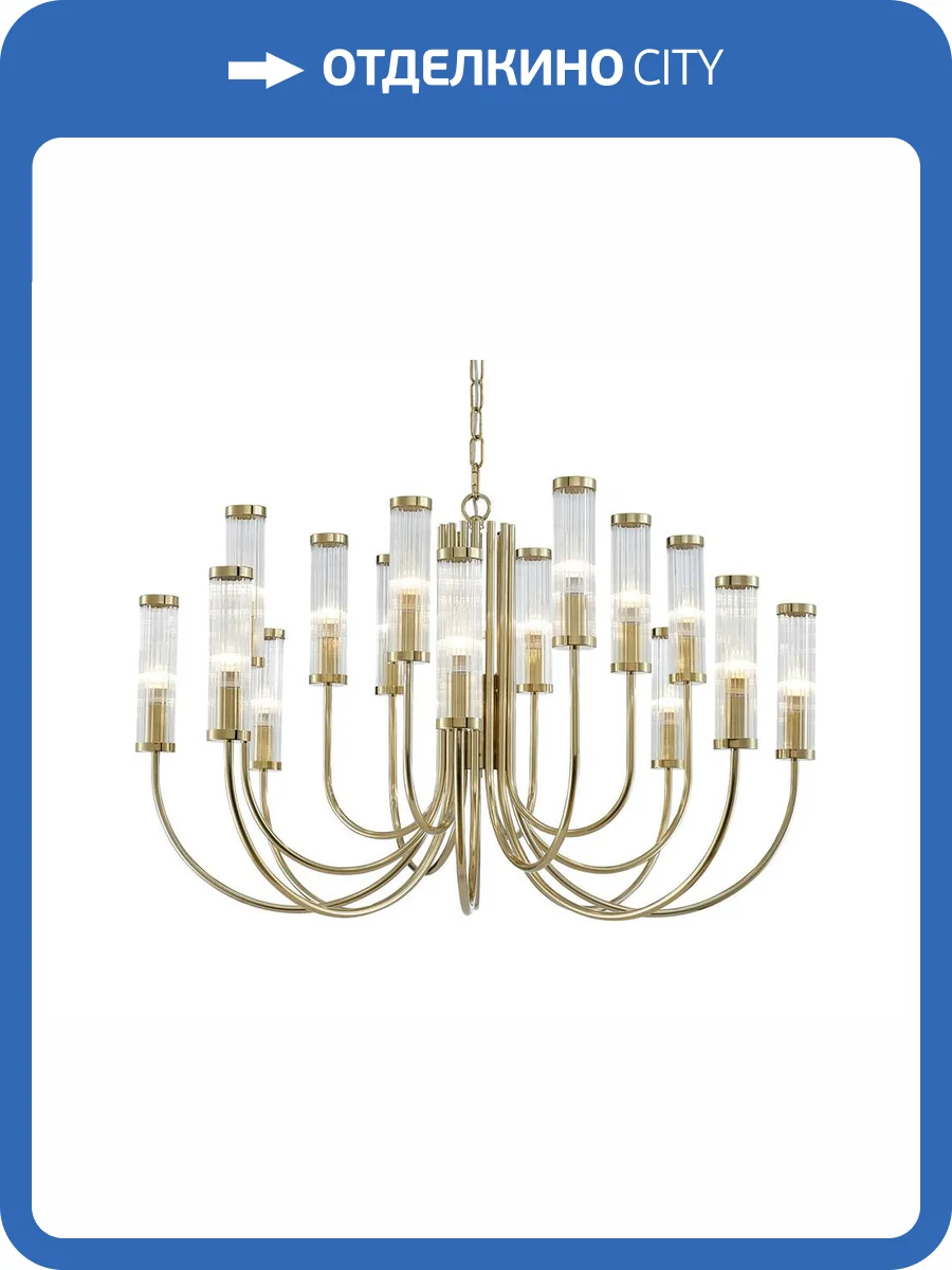 Подвесная люстра Newport 4558+4+4/C gold фото 2