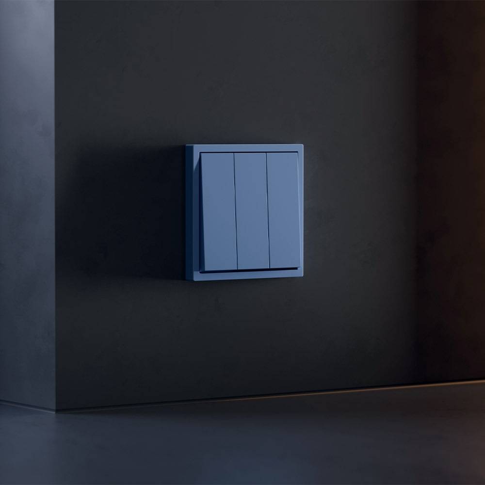 Клавиши для 3-клавишного выключателя Voltum S70 VLS000515 деним фото 2