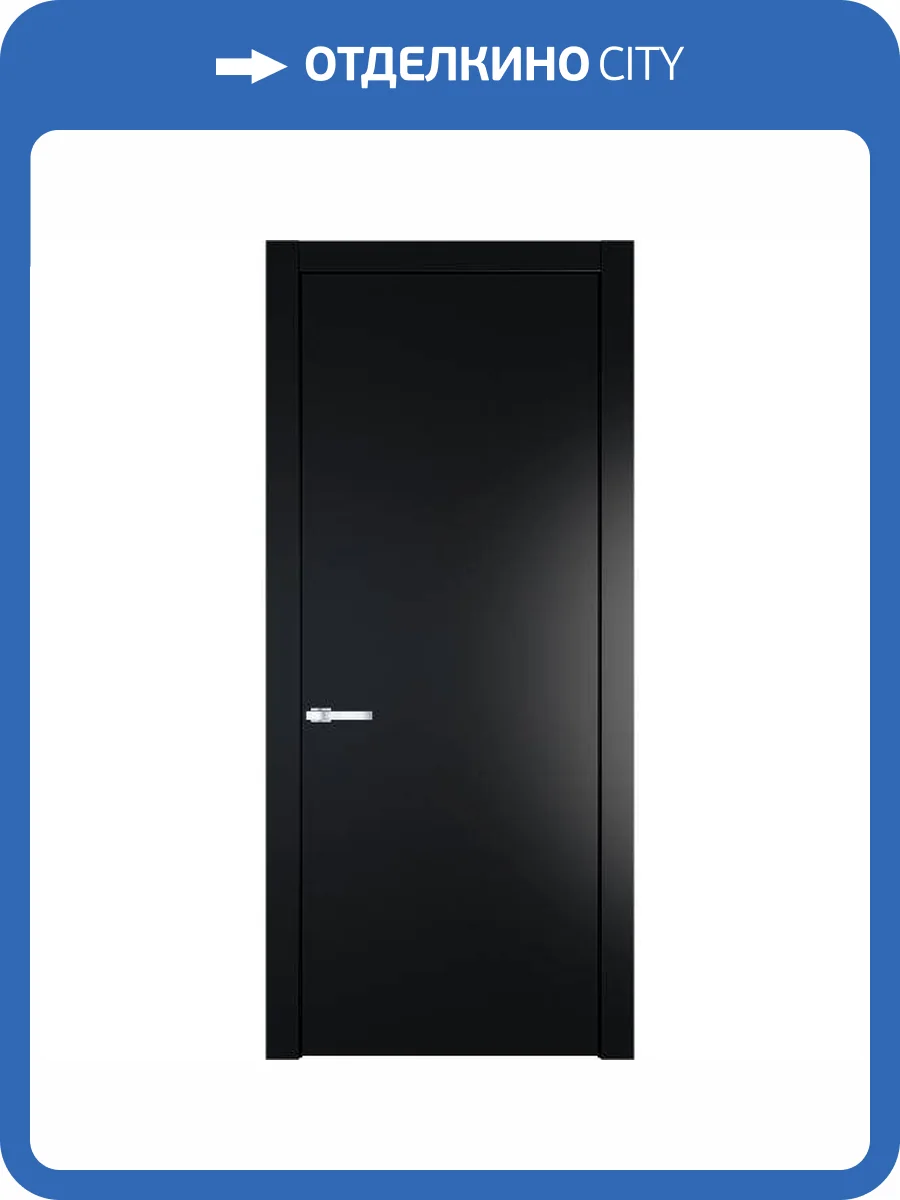 Межкомнатная дверь Profil Doors 1 PW полотно Блэк 600x2000 фото 2
