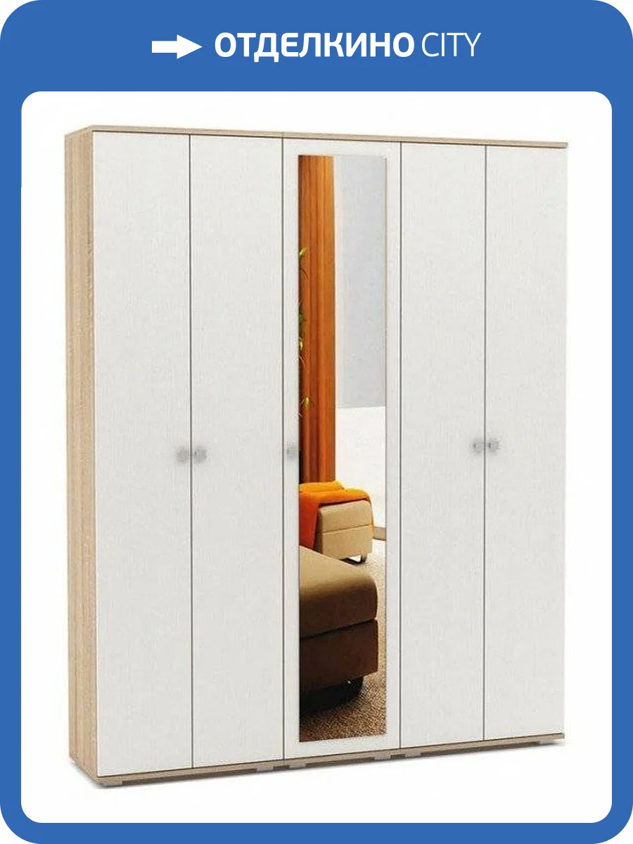 Шкаф платяной ВМФ Тунис-8 MAS_SHT-8-DSB фото 2