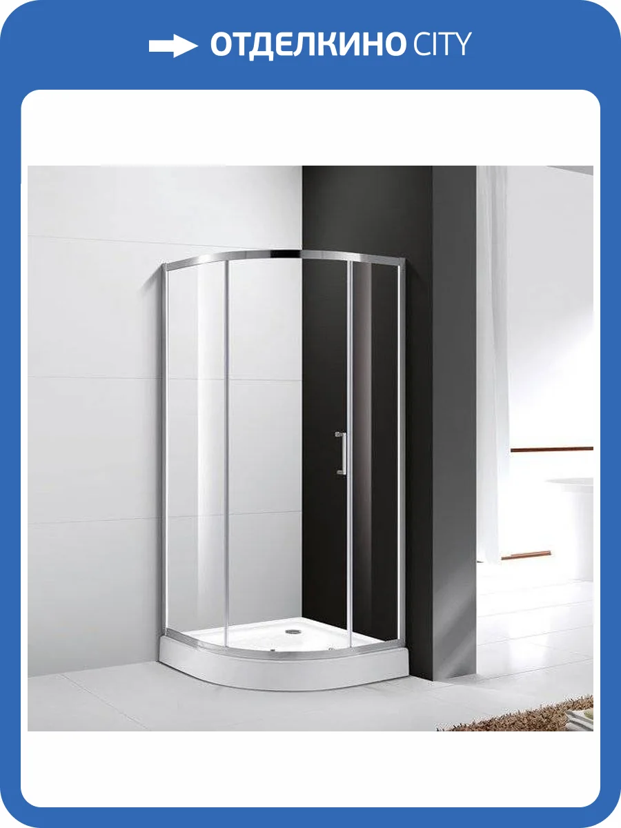 Душевой уголок Cezares Molveno R 1 90 C Cr IV стекло прозрачное фото 7