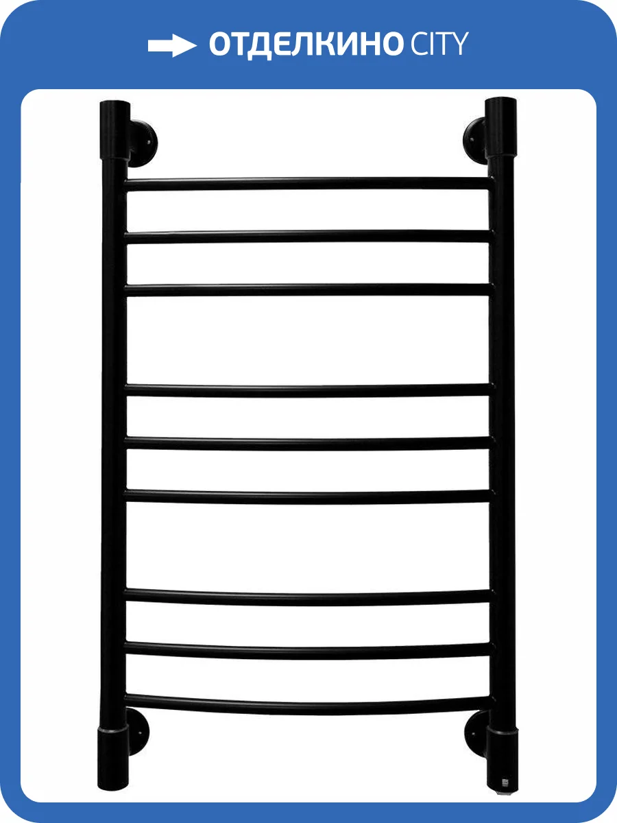 Полотенцесушитель электрический Energy Ergo2 85x50 черный матовый фото 4