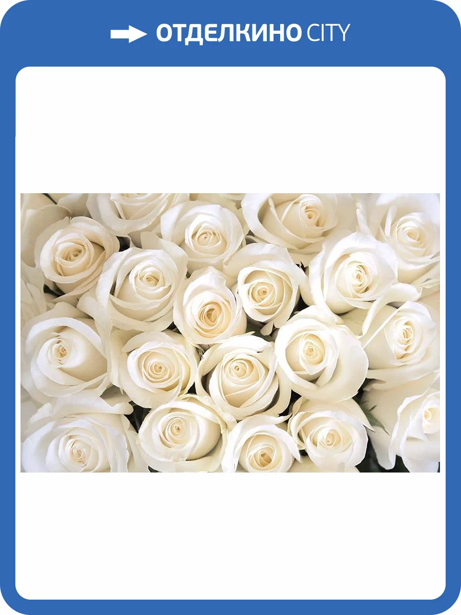 3D Фотообои Artegrafico «Нежные белые розы» ROS-015 песок фото 2