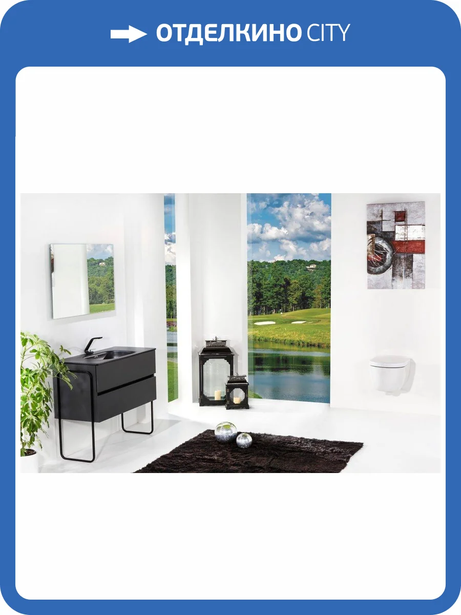 Тумба под раковину Armadi Art Vallessi 837-080-A mat 80x46 см антрацит матовый 2 полки фото 4