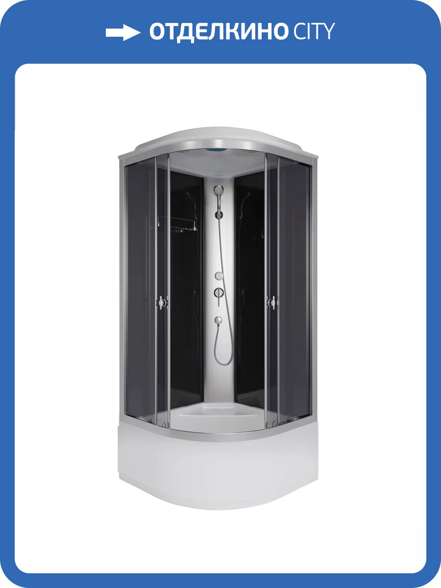 Душевая кабина Niagara Eco E80/40/TN 80x80x215 Универсальная, профиль Серебро, 4 места фото 9