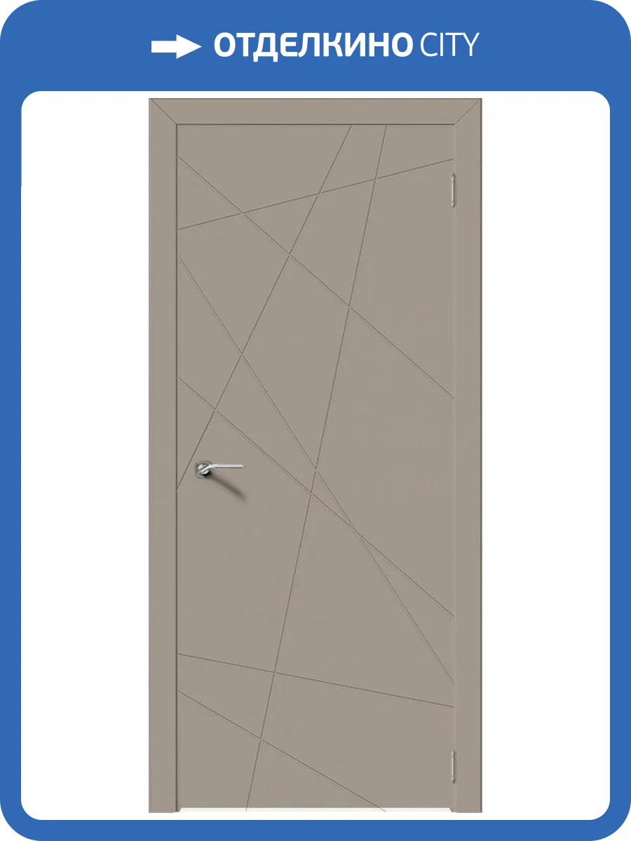 Межкомнатная дверь Verda эмалит Севилья 26, глухая, софт мокко 600x2000 фото 2