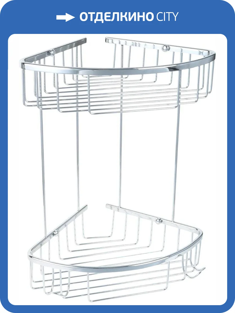 Полка Fixsen Hotel FX-31051-2 угловая, хром фото 3