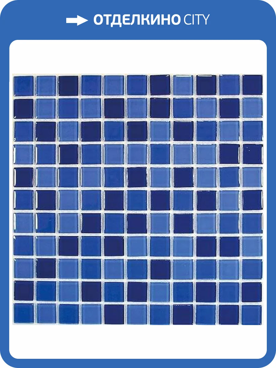 Мозаика Bonaparte Blue Wave-1 (2.5x2.5) 30x30 фото 2