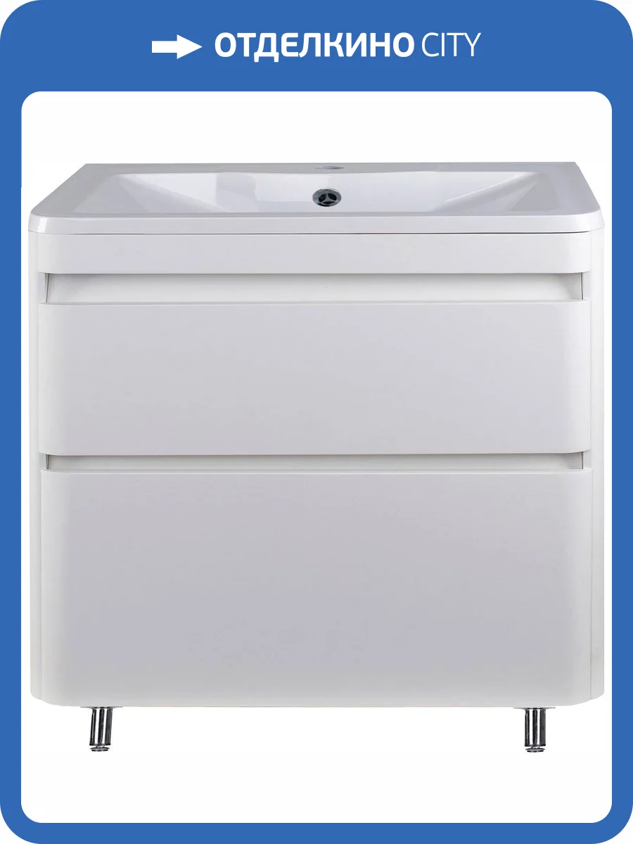 Тумба с раковиной Style Line Атлантика 90 Люкс Plus, напольная, антискрейч фото 10