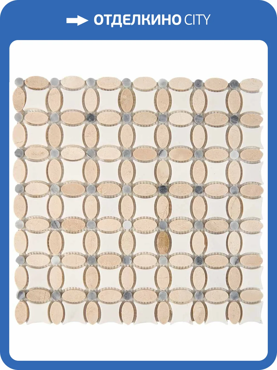 Мозаика Pixel Mosaic Мрамор PIX281 (3.2x3.2) 33.6x33.6 фото 2