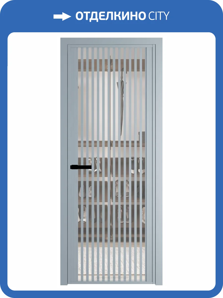 Межкомнатная дверь Profil Doors 3 AGP цвет профиля Серебро, стекло безопасное 6 мм комфорт нейтрал 800x2000 фото 2