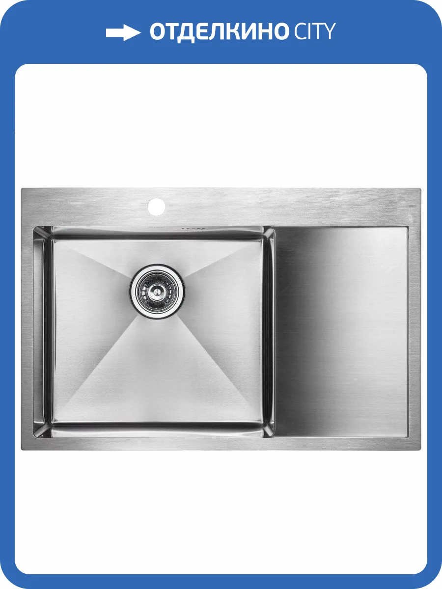 Мойка кухонная Paulmark Atlan PM217851-BSL брашированная нержавеющая сталь L фото 4