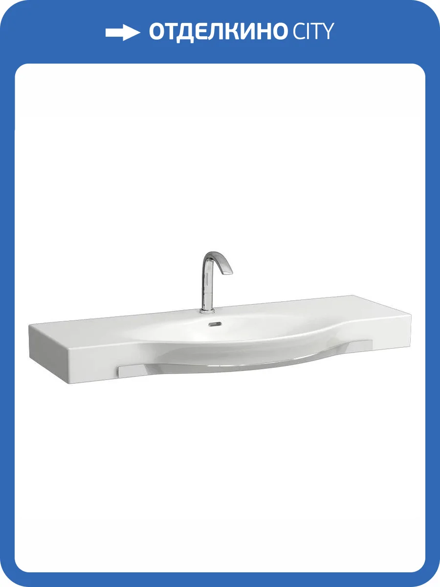 Раковина Laufen Palace 8.1270.4.000.104.1 с полотенцедержателем 120 см фото 4