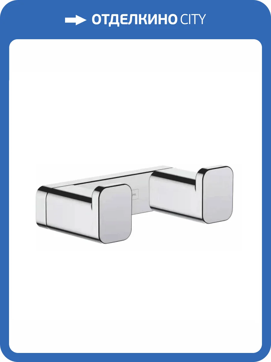 Крючок Rose RG1821 двойной, хром фото 3