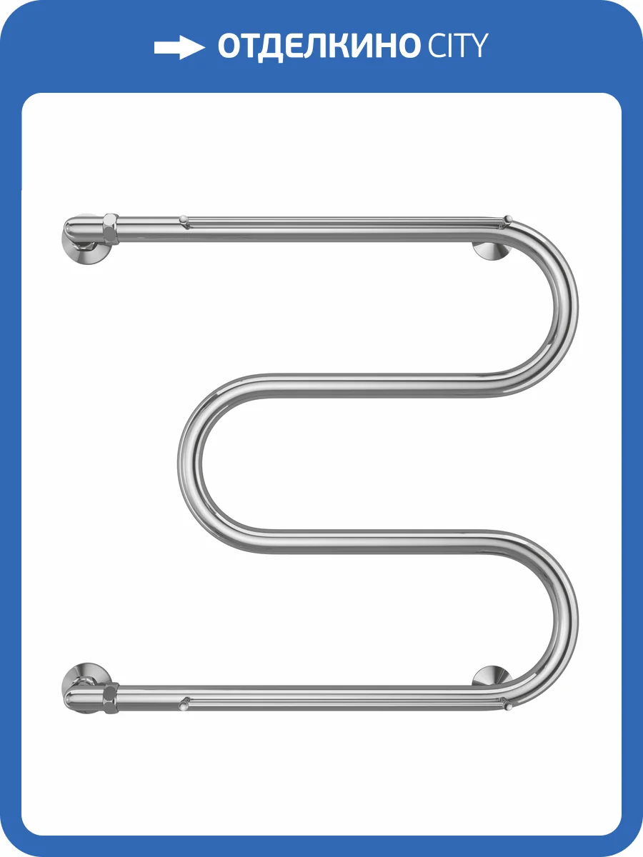 Полотенцесушитель Terminus М-образный (1") 60x60, водяной фото 4