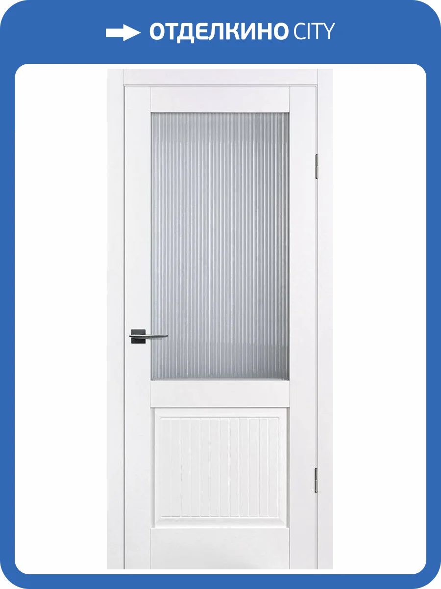 Межкомнатная дверь Profilo Porte PSC-57 полотно Белое, стекло Moru Optiwhite 900x2000 фото 2