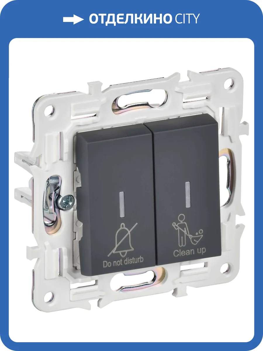 Выключатель 2-клавишный IEK Skandy SK-V20-2-10-K53 графит фото 7