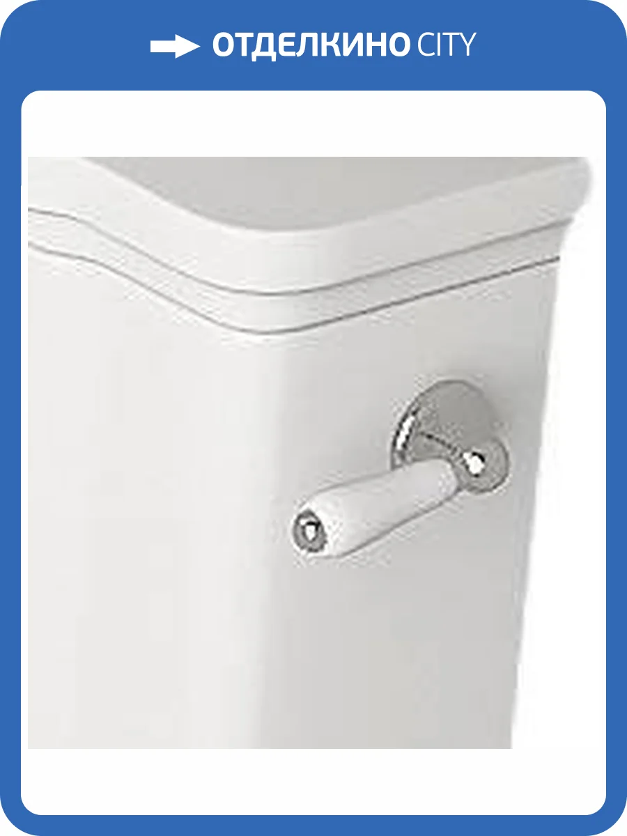 Механизм смыва Kerasan Waldorf 756990 с боковой ручкой (уст-ка справа) хром фото 2