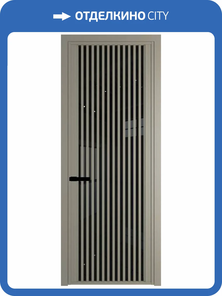 Межкомнатная дверь Profil Doors 3 AGP цвет профиля Никель матовый, стекло безопасное 6 мм черный триплекс 700x2000 фото 2