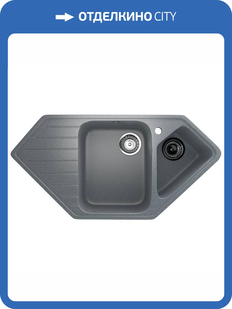 Мойка кухонная Ulgran Classic U-409-309 темно-серый фото 4
