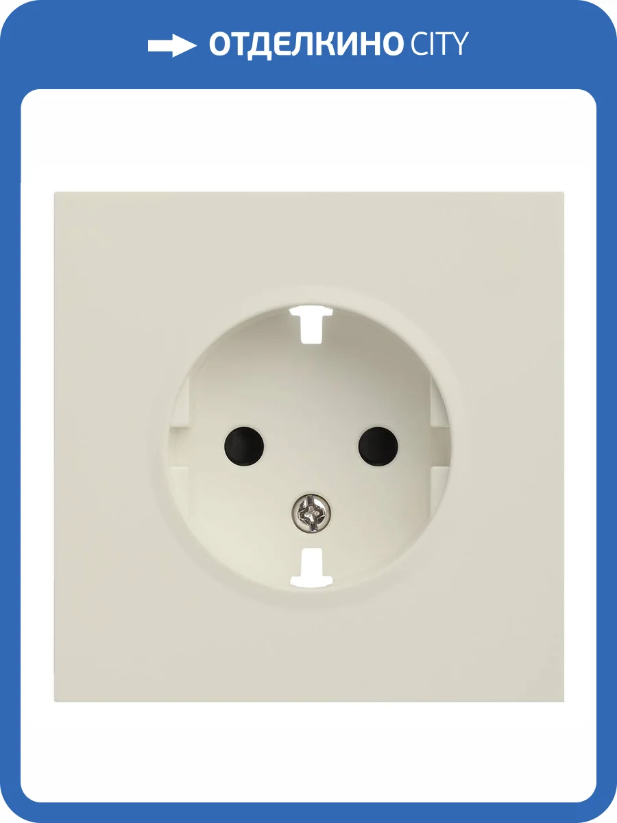 Лицевая панель для розетки 2к+з Rikett 35632 MC кремовый сатин фото 2