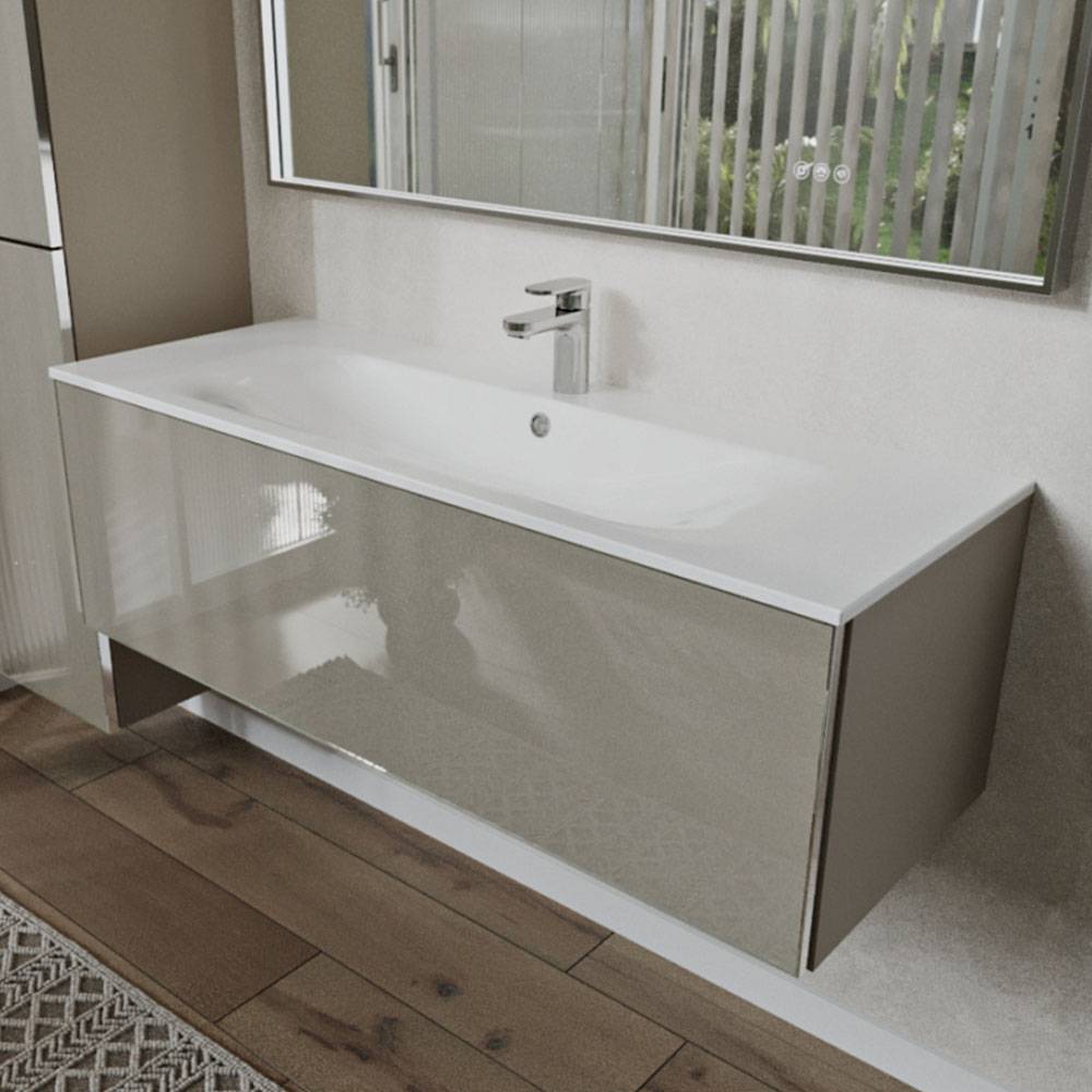 Тумба с раковиной Terminus Vega VEG101201200501OSL капучино, 120x38